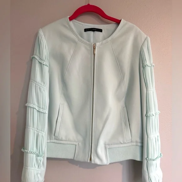 White House Black Market Light Green Jacket - Picture 1 of 5